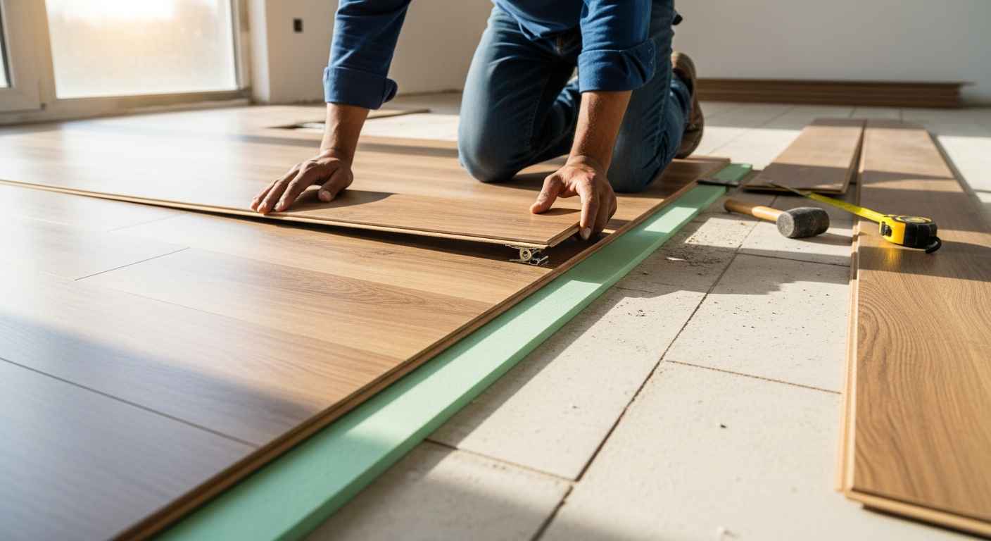 Peut-on poser un parquet flottant sur du carrelage ? Le guide du « oui, mais… »